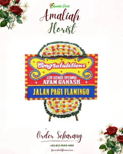 Bunga Papan Congratulation di Pradah Kalikendal